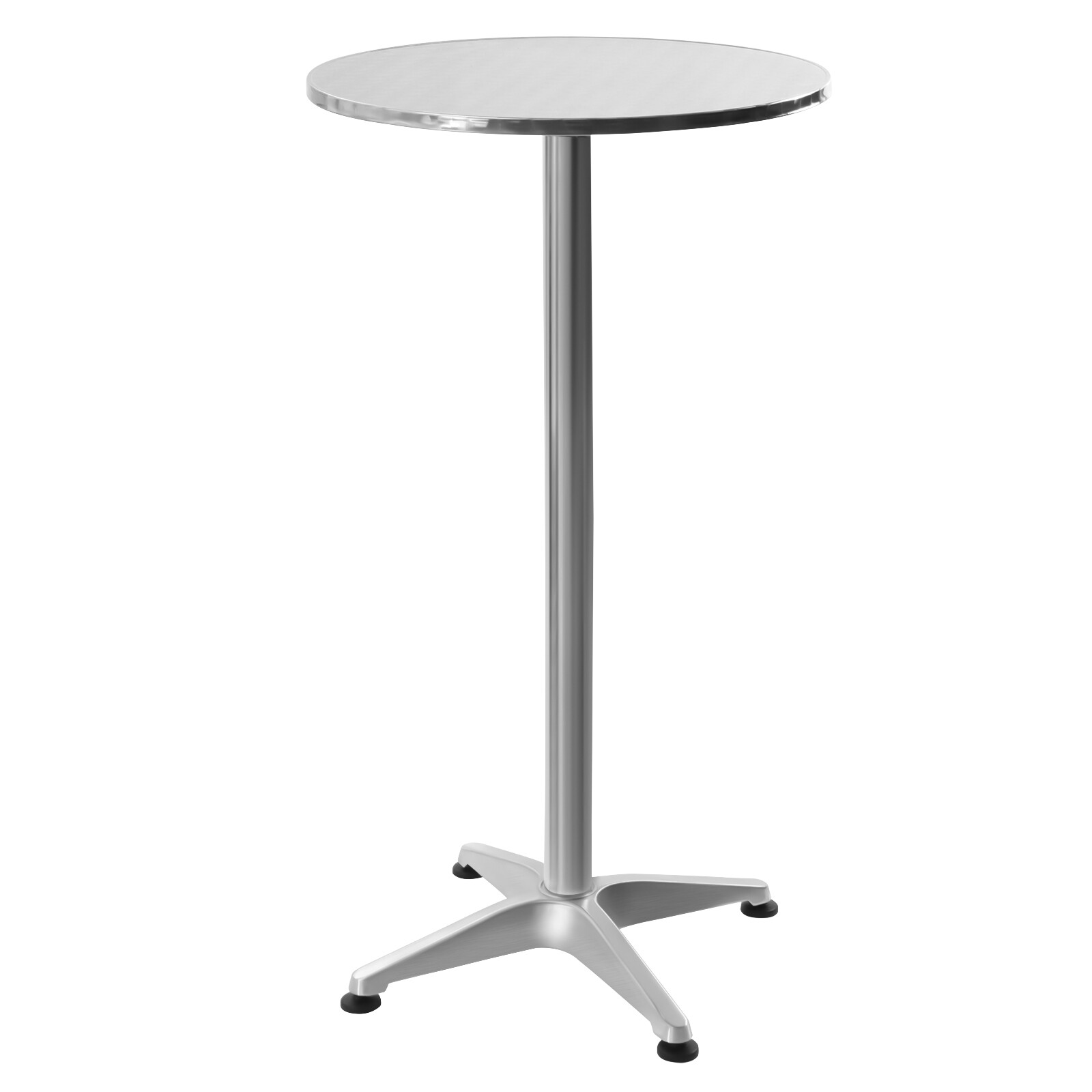 Bar Height Dining Table Pub Round Tall Folding Indoor/Outdoor Patio Metal Party