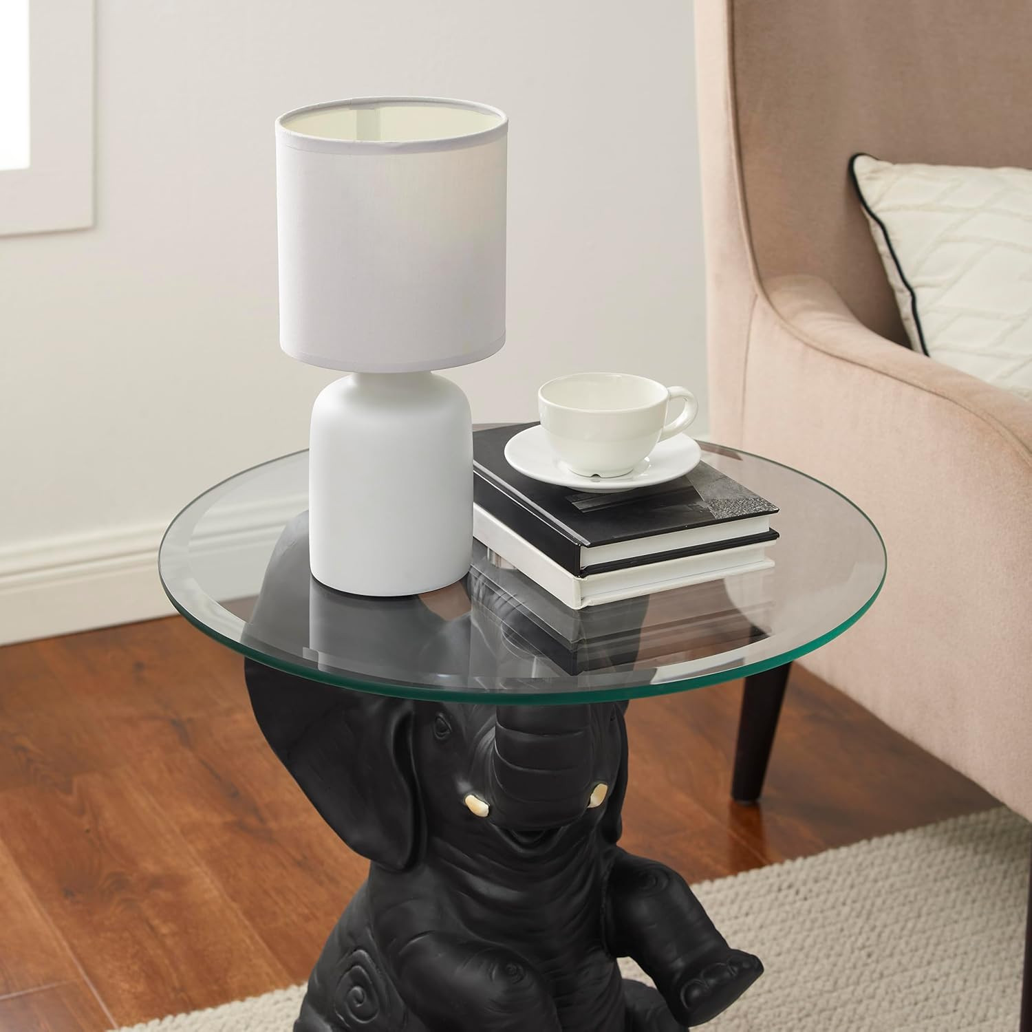 Pach Elephant Gray Side Accent Table for Stylish Home Decor