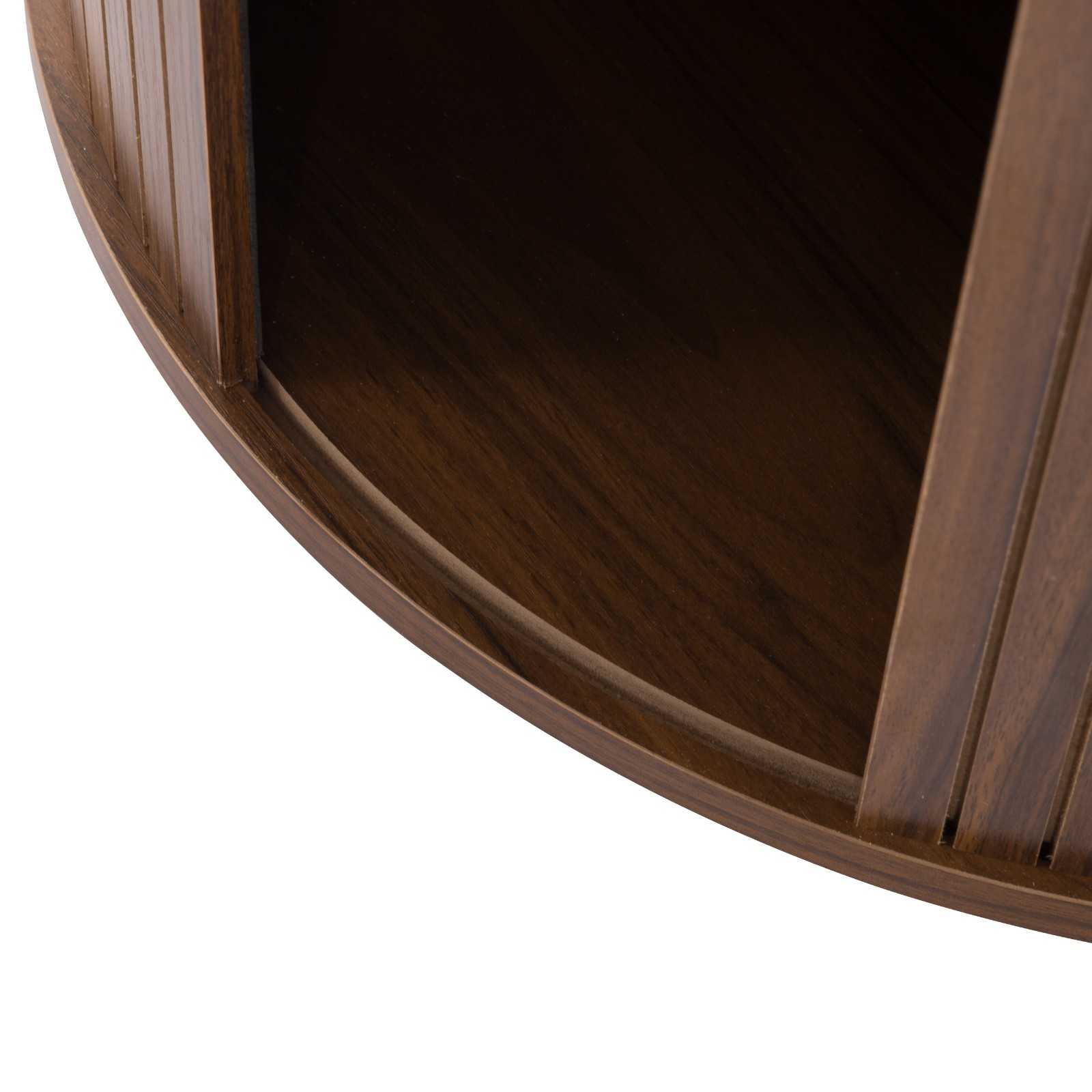 Extendable Round Dining Table Walnut Oval Kitchen Table Seats 4-6