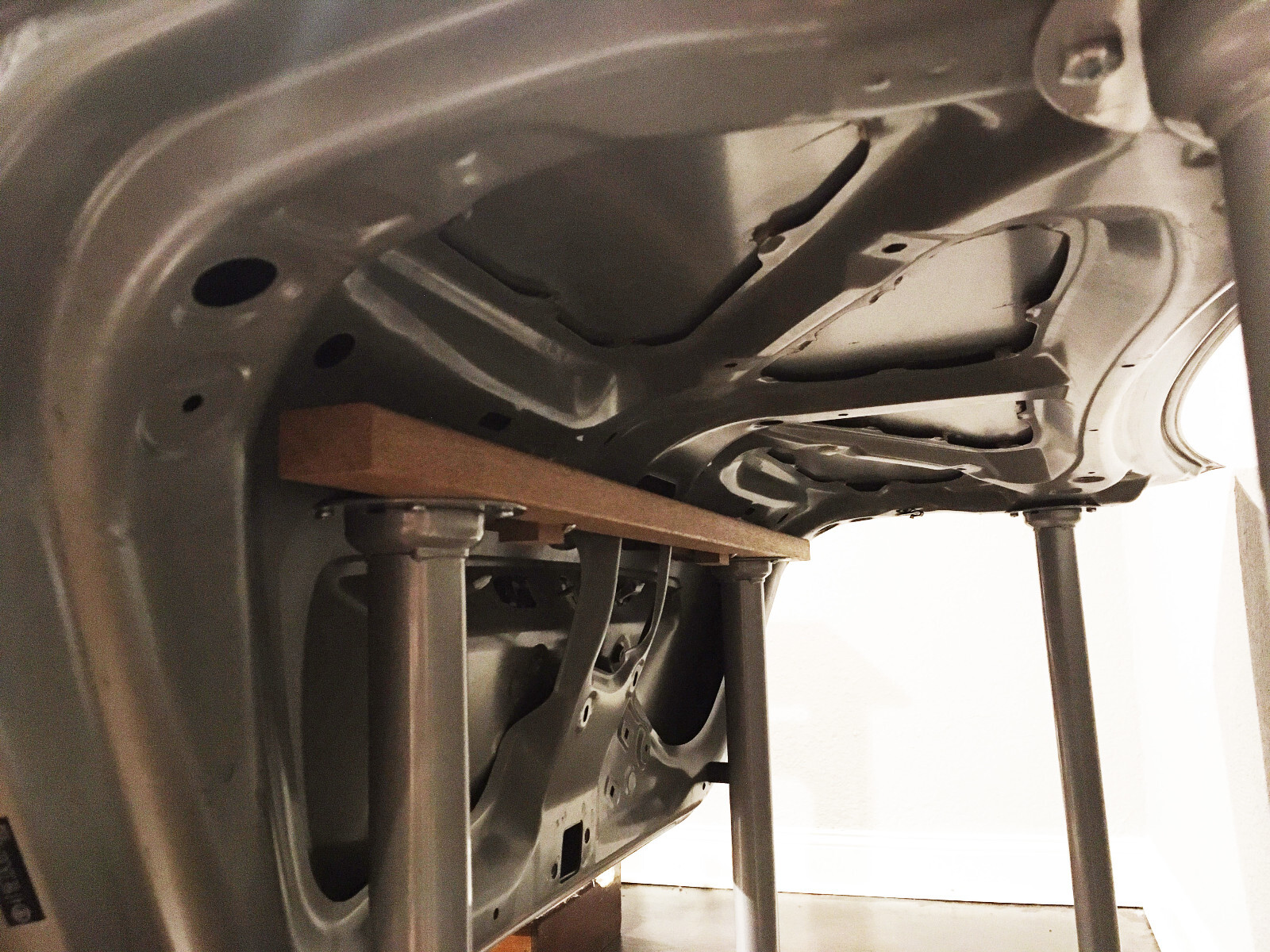 Up-cycled Car Trunk Lid Table/Desk- Adjustable, Multipurpose, One of a Kind