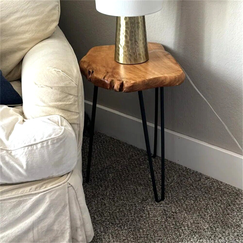 GREENAGE Cedar Roots Stool Natural Edge Coffee Table Side Table Nightstand 21″ H