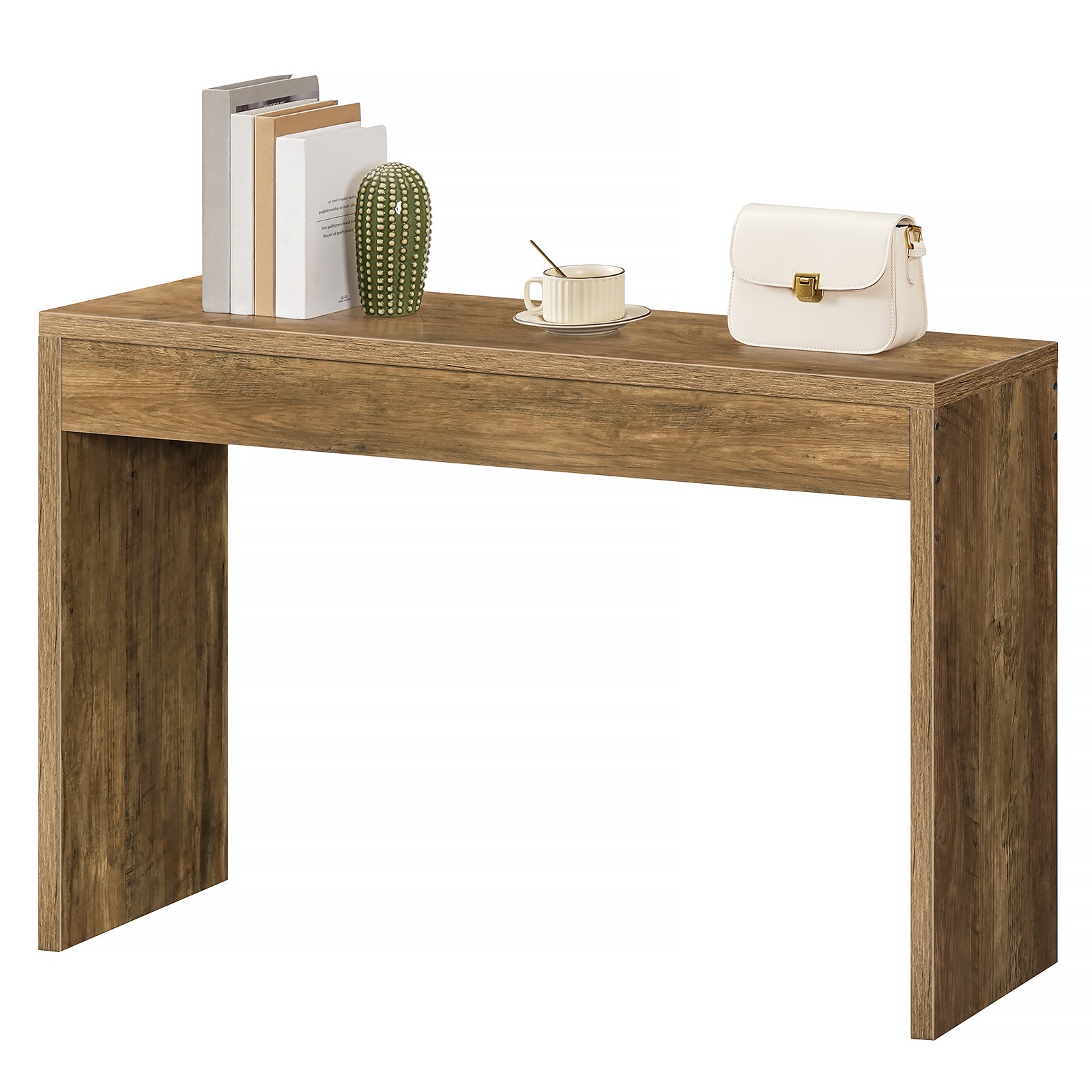 HOOBRO Console Table Farmhouse Sofa Table Behind The Couch Entryway Table