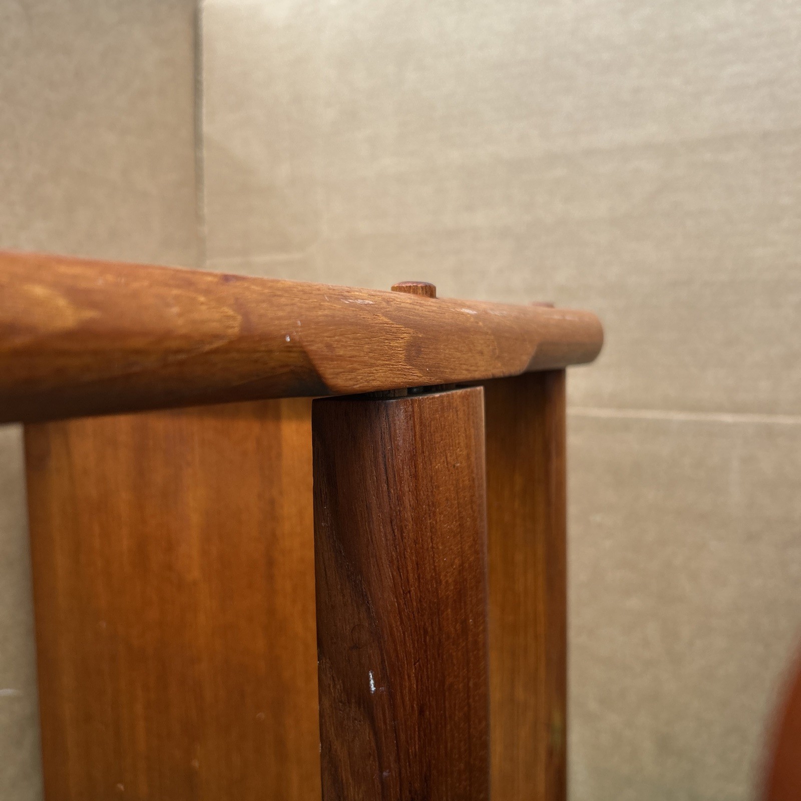 Set Of 3 Danish Wooden Teak Nesting Tables Mid-Century Modern 1970’s