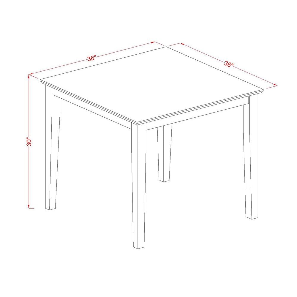 East West Furniture OXT-AWA-T Beautiful Dinette Table with Natural Color…