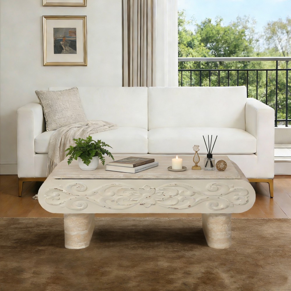 Lift Top Coffee Table, Modern Extendable Wooden Desk with Hidden Storage