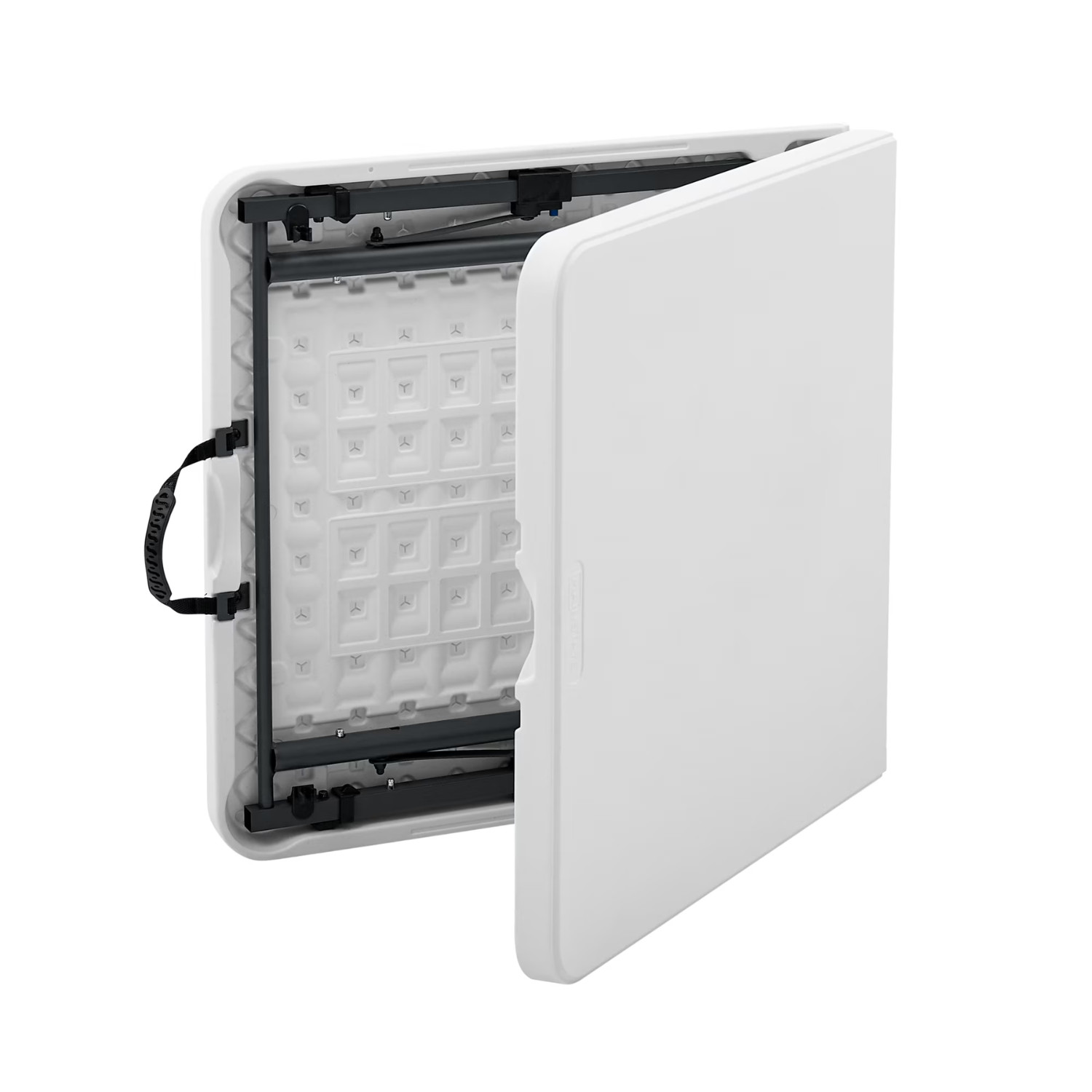Mainstays 4′ Adjustable Height Centerfold Folding Table, White