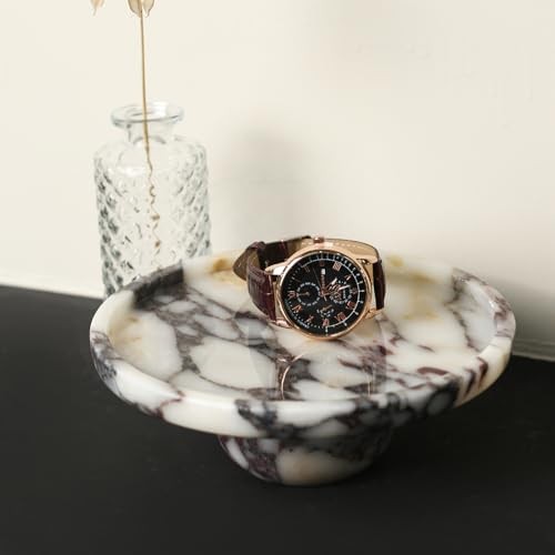 Preciousness Marble Decorative Tray for Home Decor,Living 7″ Calacatta Viola 19