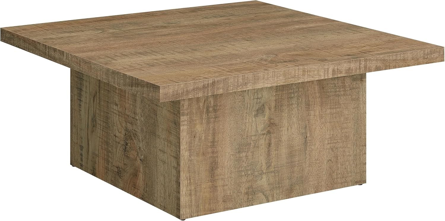 708068 Coaster Zetta Mango Brown Farmhouse Coffee Table Engineered Wood