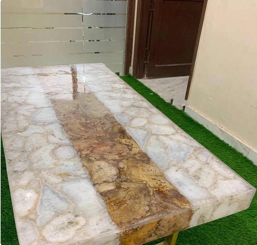 4’x2′ Marble Table Top Center Coffee dining Home Decor Inlay agate antique a53