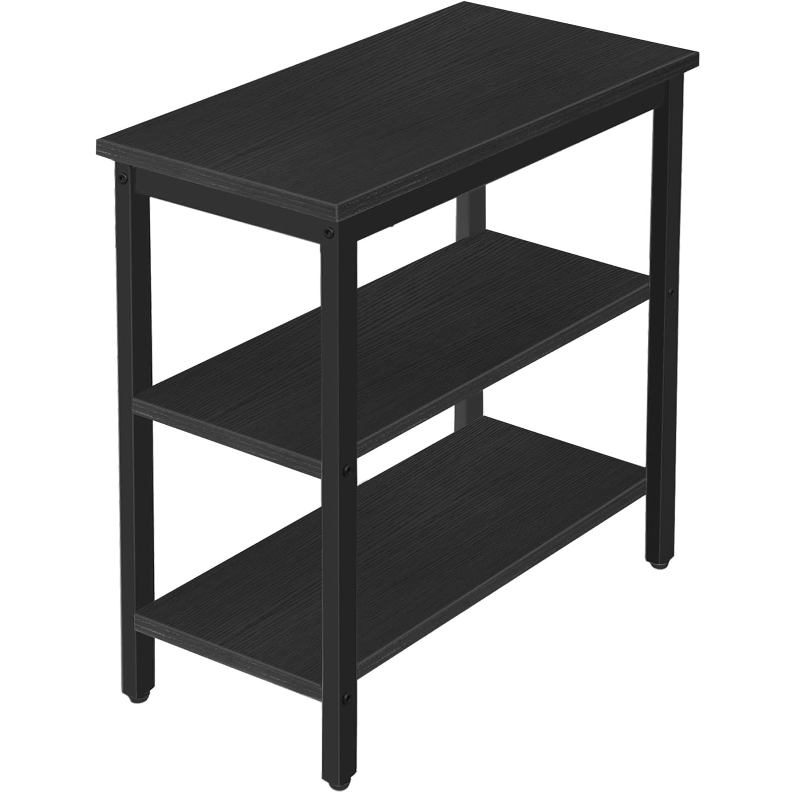 Rustic Wooden Storage Shelf Multi Functional End Table W/ 3 Layer Design New