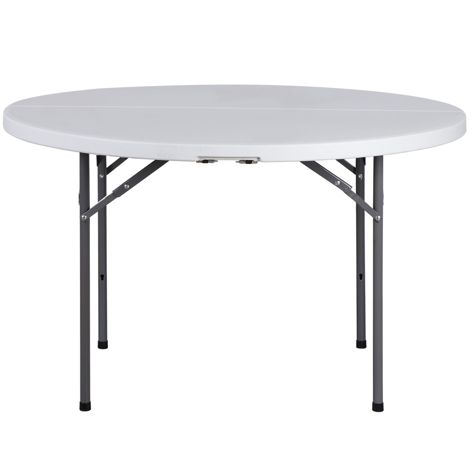 4 FT Round Folding Card Table 48″ Indoor Outdoor Portable Plastic Camping Table