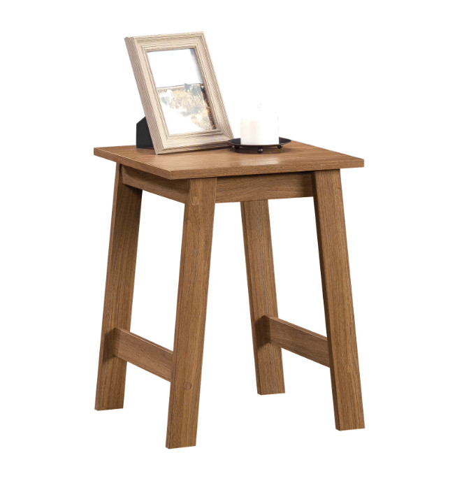 Mainstays Small Square Wood Side Table, Walnut Finish