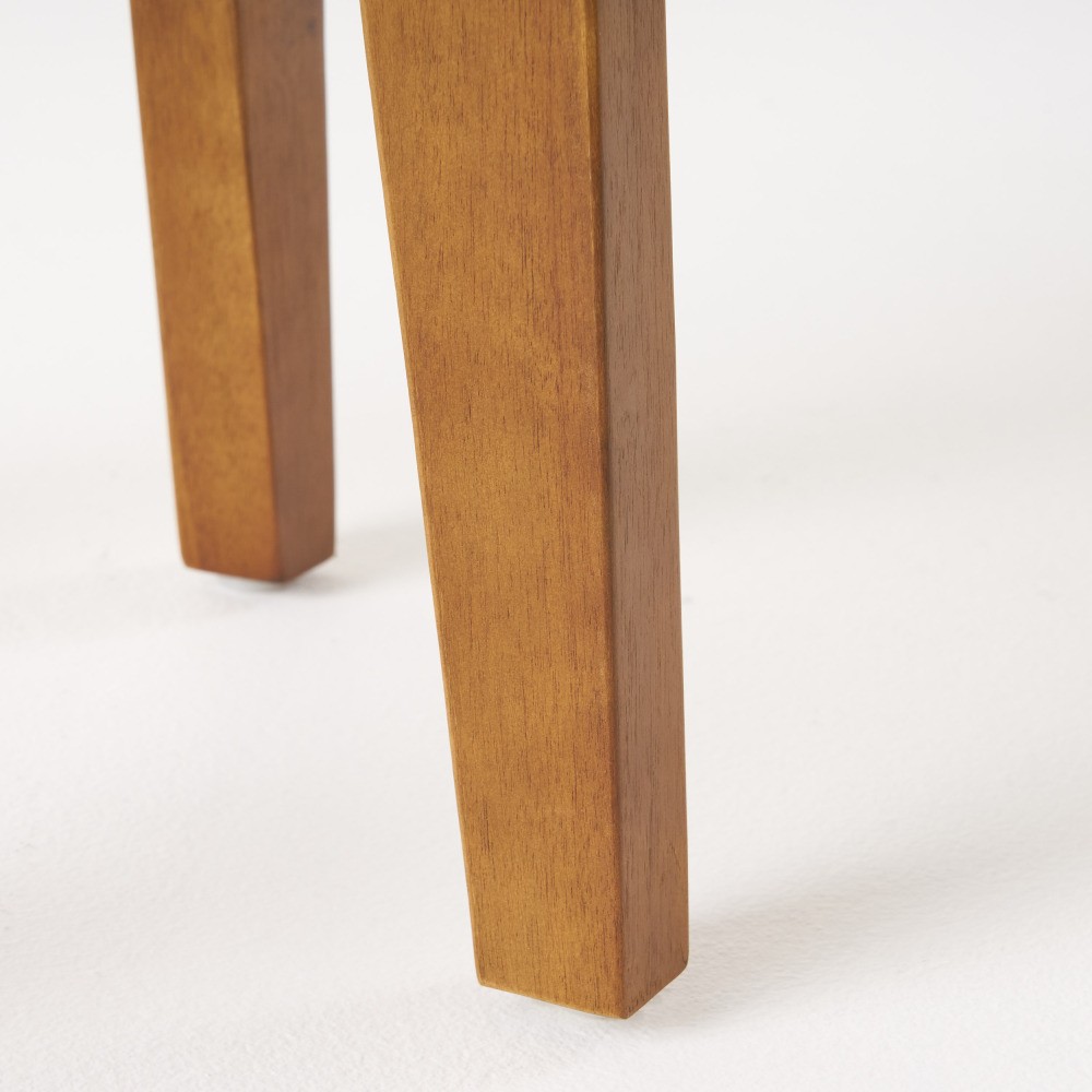 Outdoor Side Table 16″ Acacia Wood Teak Finish Patio