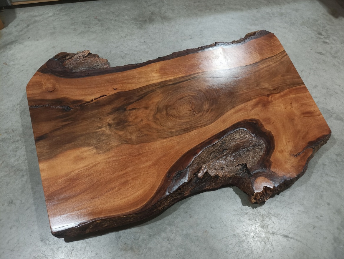 Rustic Coffee Table Live Edge coffee table Solid wood Table Walnut Rustic table