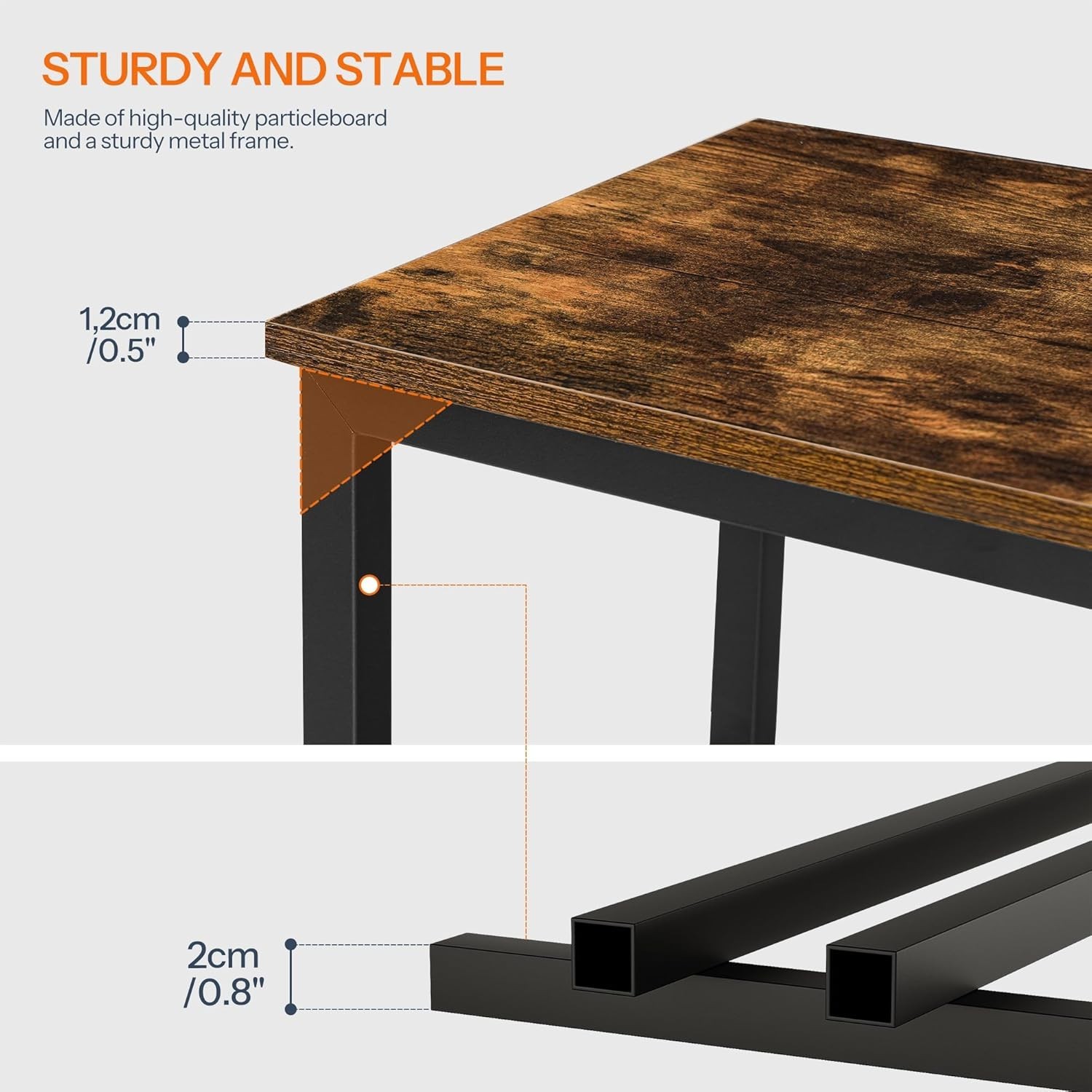 End Table with Charging Station, Narrow Side Table with 2 Drawer & USB Ports …
