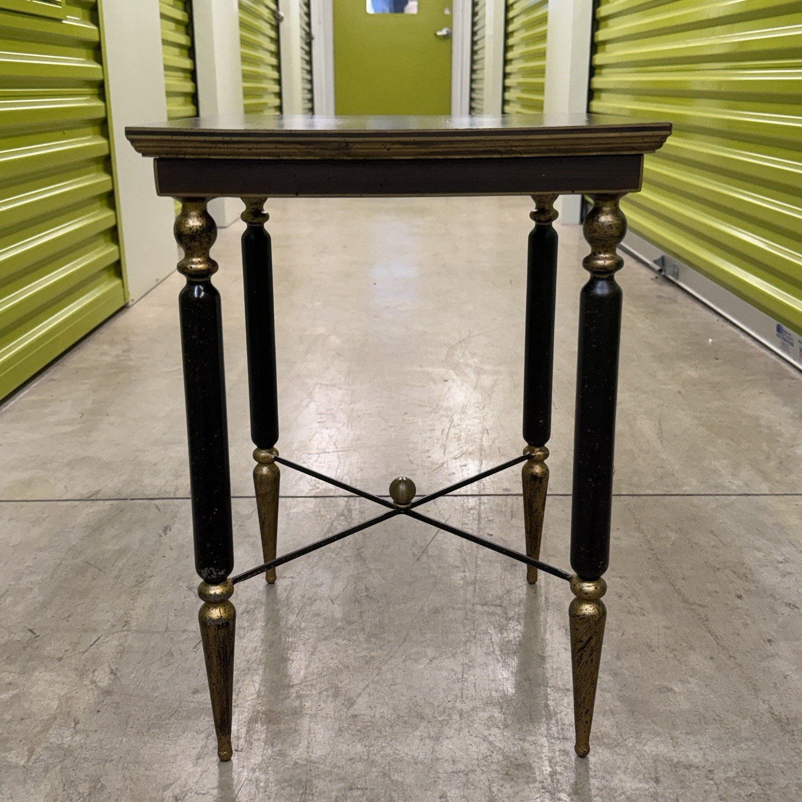Art & Commerce Dallas Texas Vicomte Hollywood Regency Style Metal Side Table