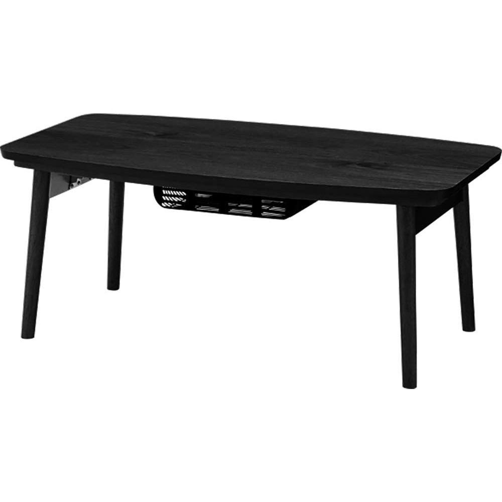Folding Kotatsu Table Electric Heater Black Wood ELFI-120BK Azumaya F’Kolme-USA