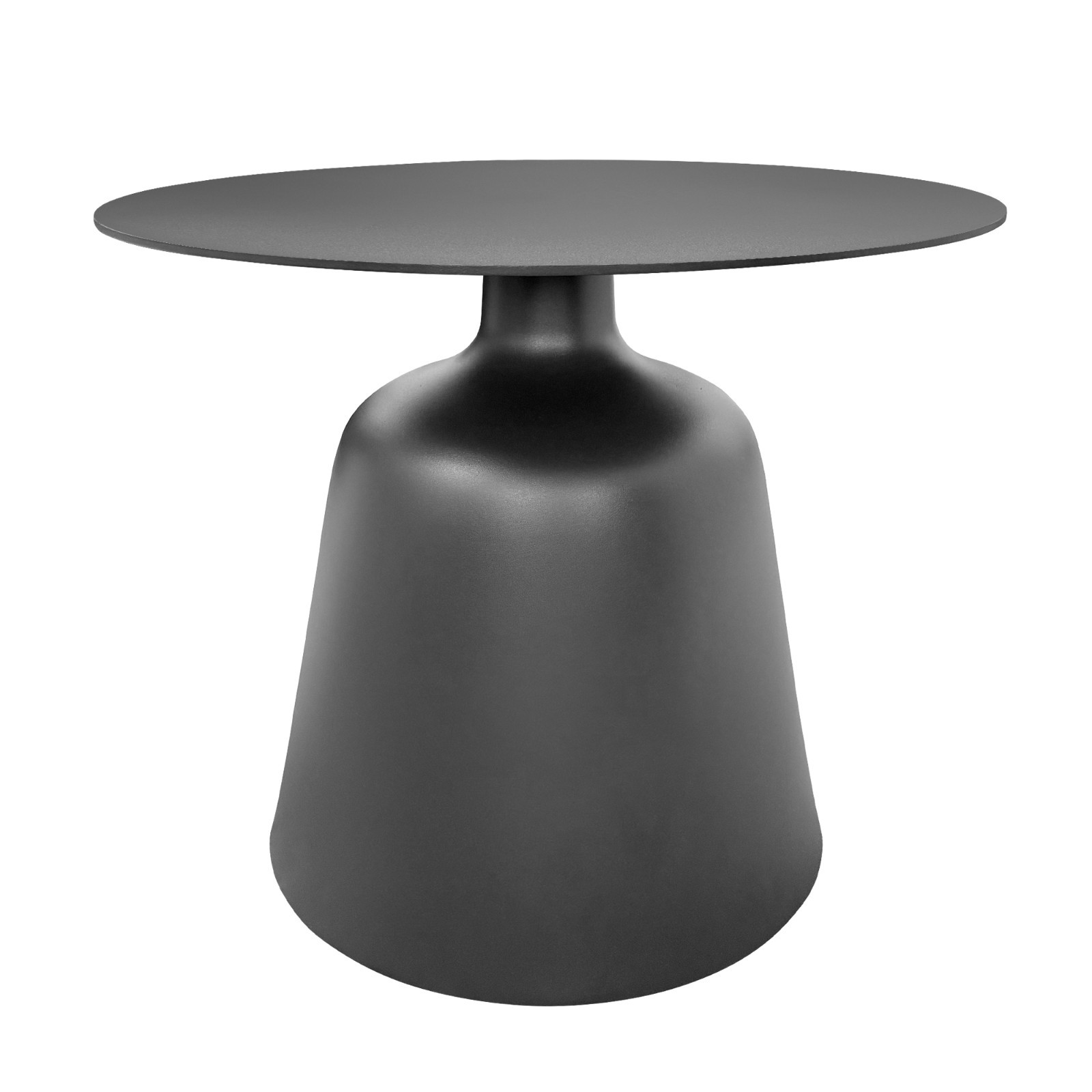 Modern Minimalist 19.5 Inch Round Pedestal End Table Small Accent Table White