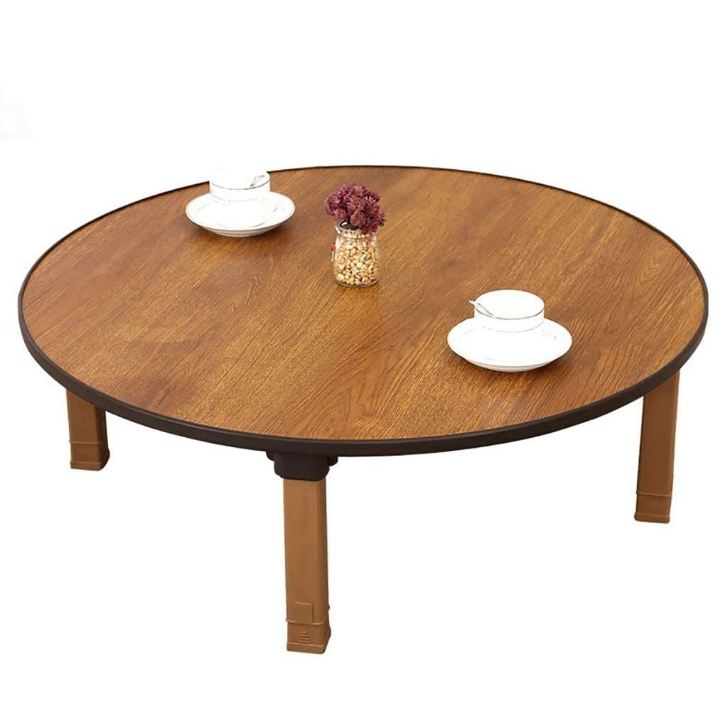 Round Folding Tea Coffee Table, Japanese-Style Low Table, Dining Table, Study…