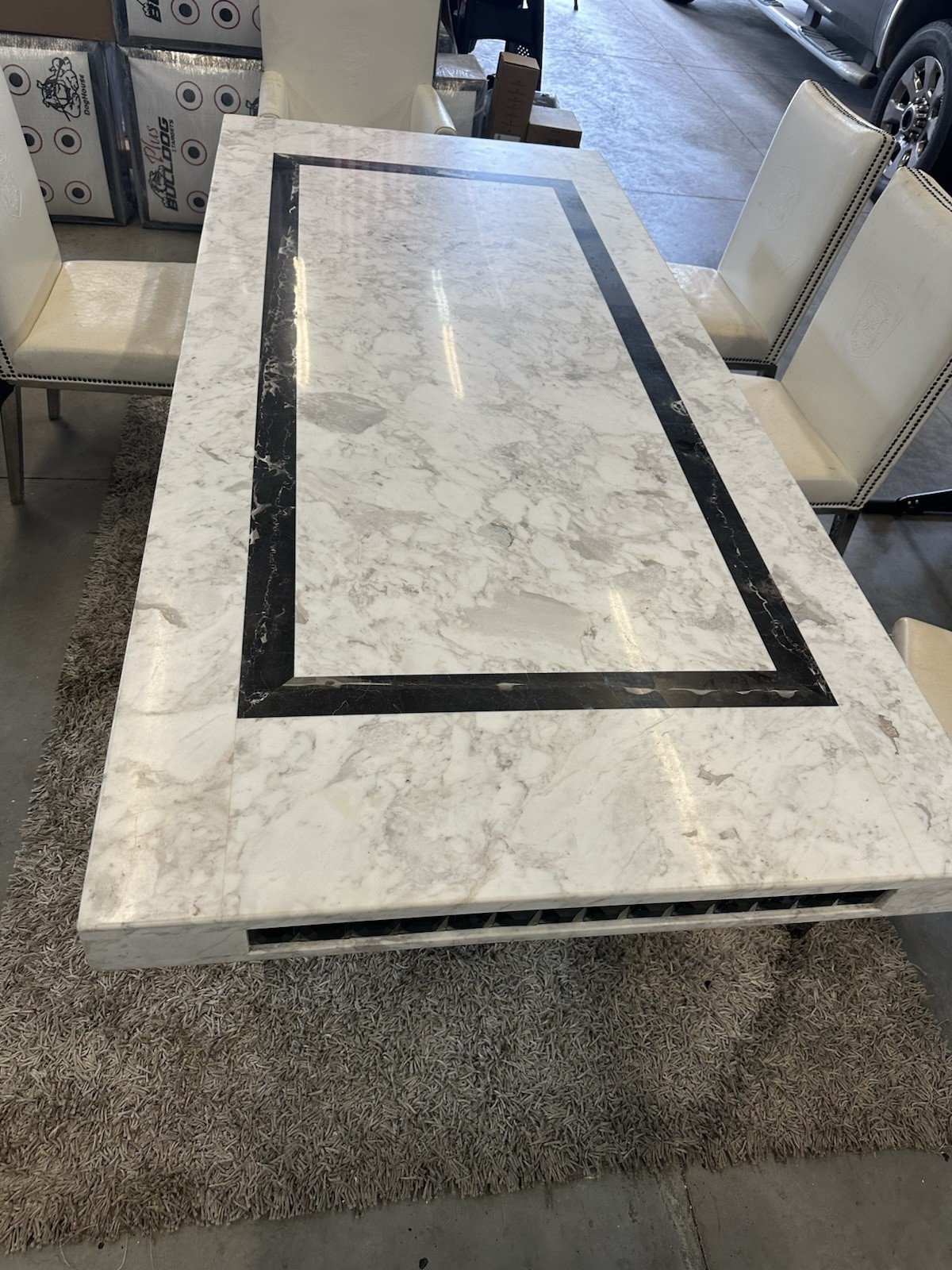 Solid Marble Table Top And Base