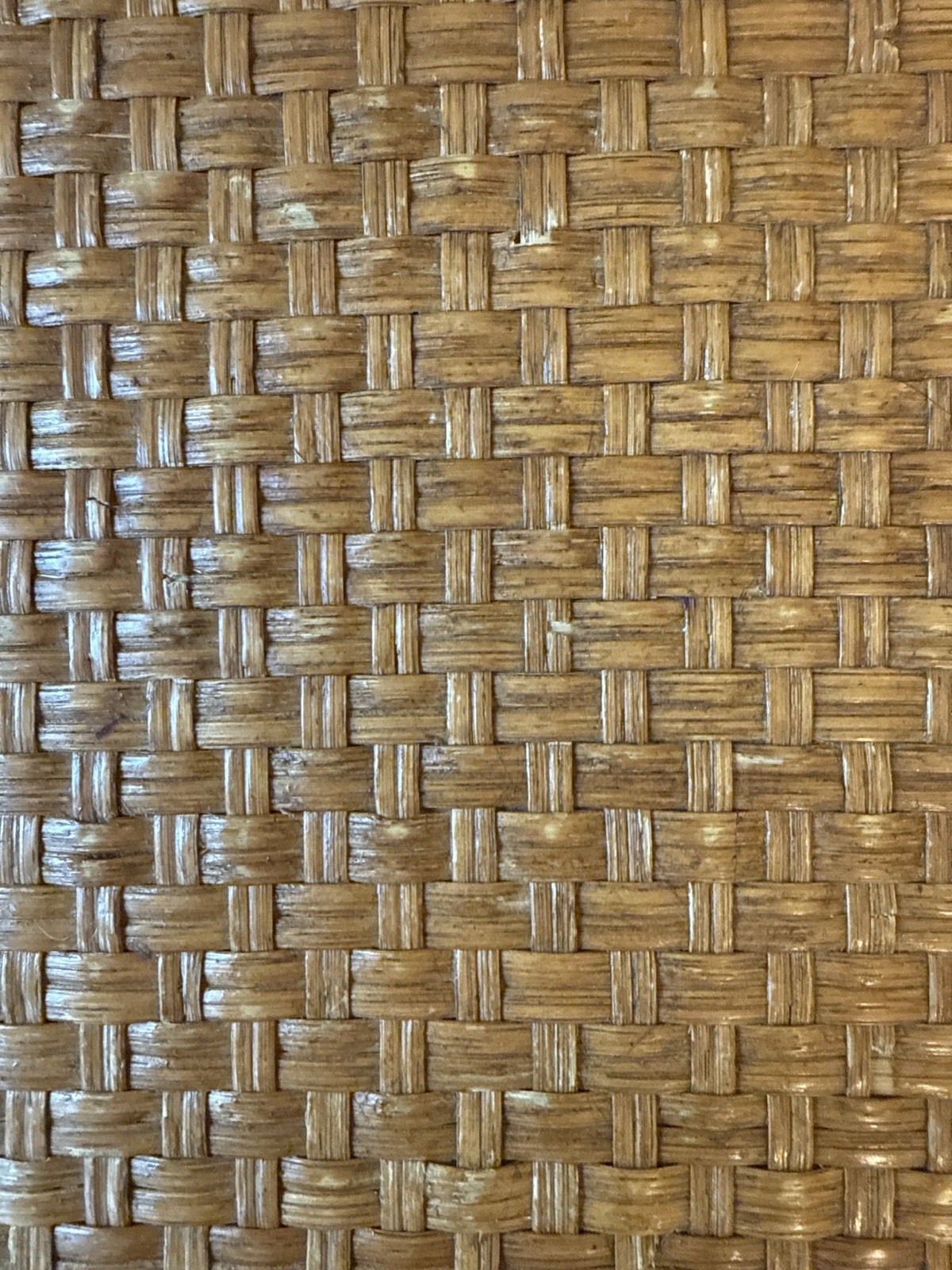 Retro 1970s Rattan & Bamboo Large Oblong Coffee Table VTG Handwoven Philippines