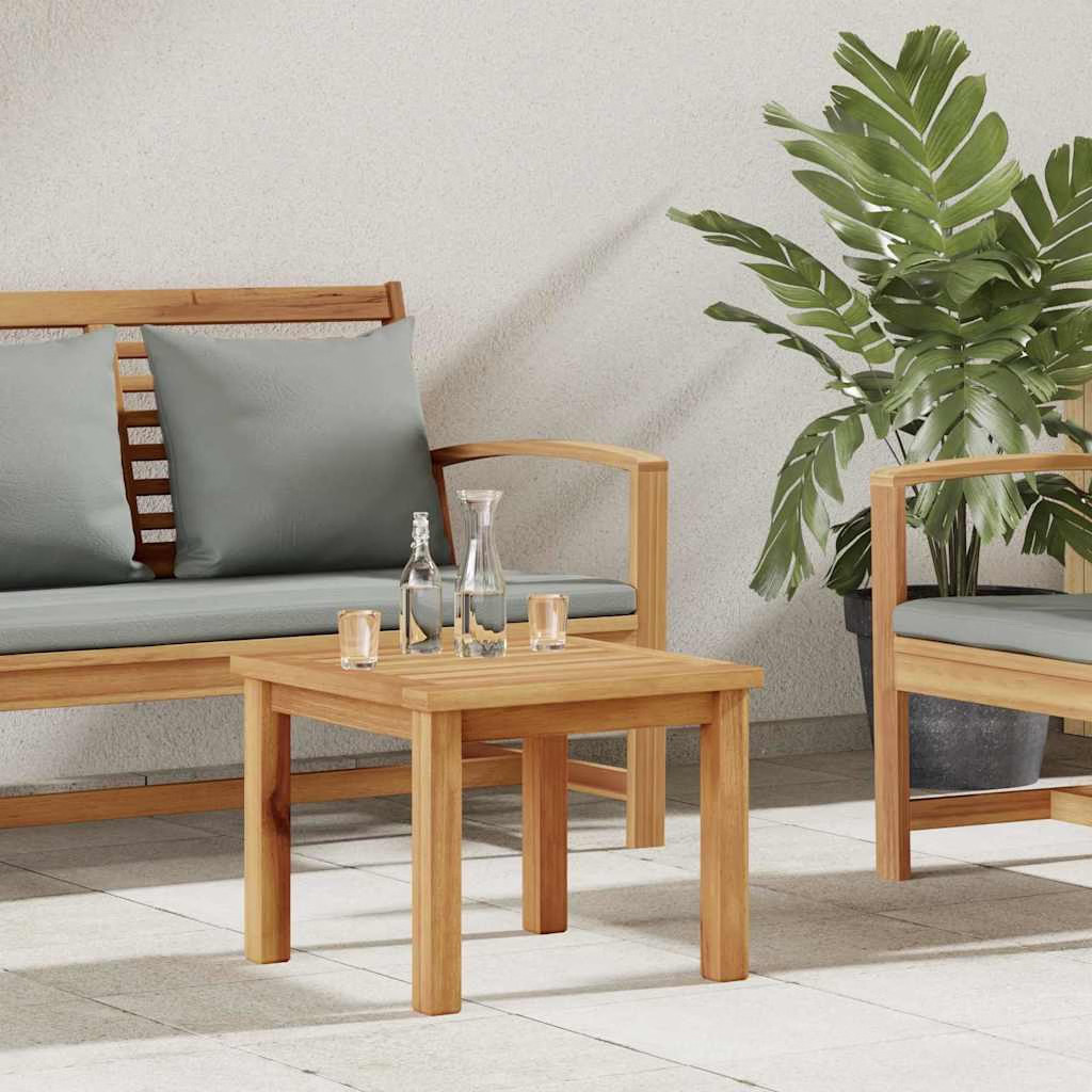| Coffee Table | Brown 17.72 x 17.72 x 14.17 in Solid Teak Wood