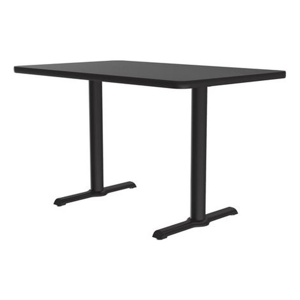 Correll 29″H Commercial Laminate Cafe and Breakroom Table in Black Granite