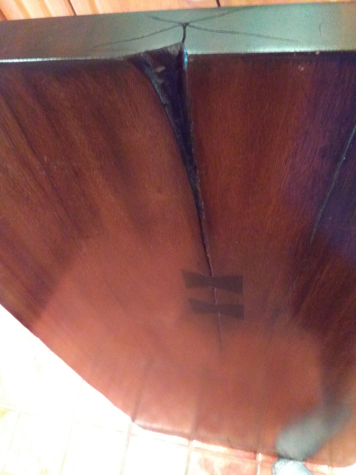 Wood Table top desktop Dark Mahogany? Made in Indonesia 25 x 50″ pick-up or ship