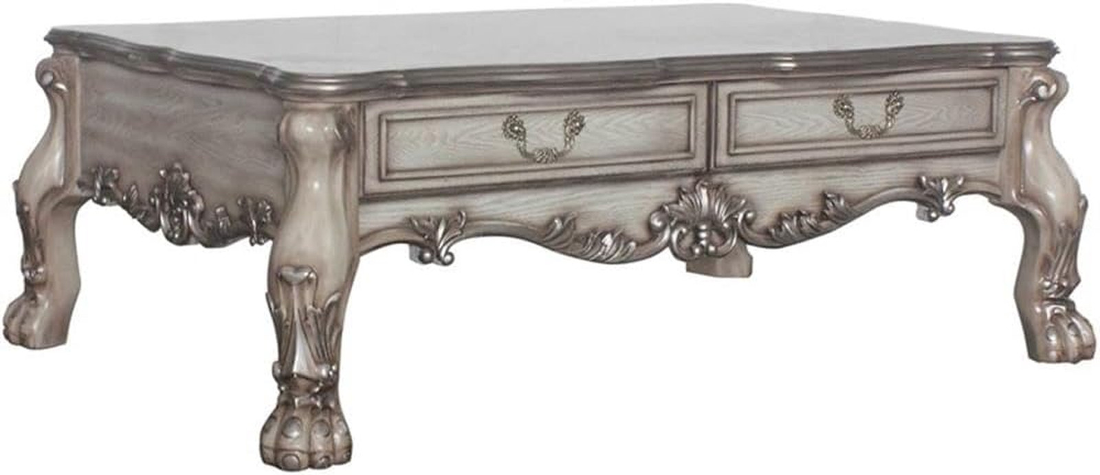 Vintage Bone White Dresden Coffee Table – Elegant & Timeless Design