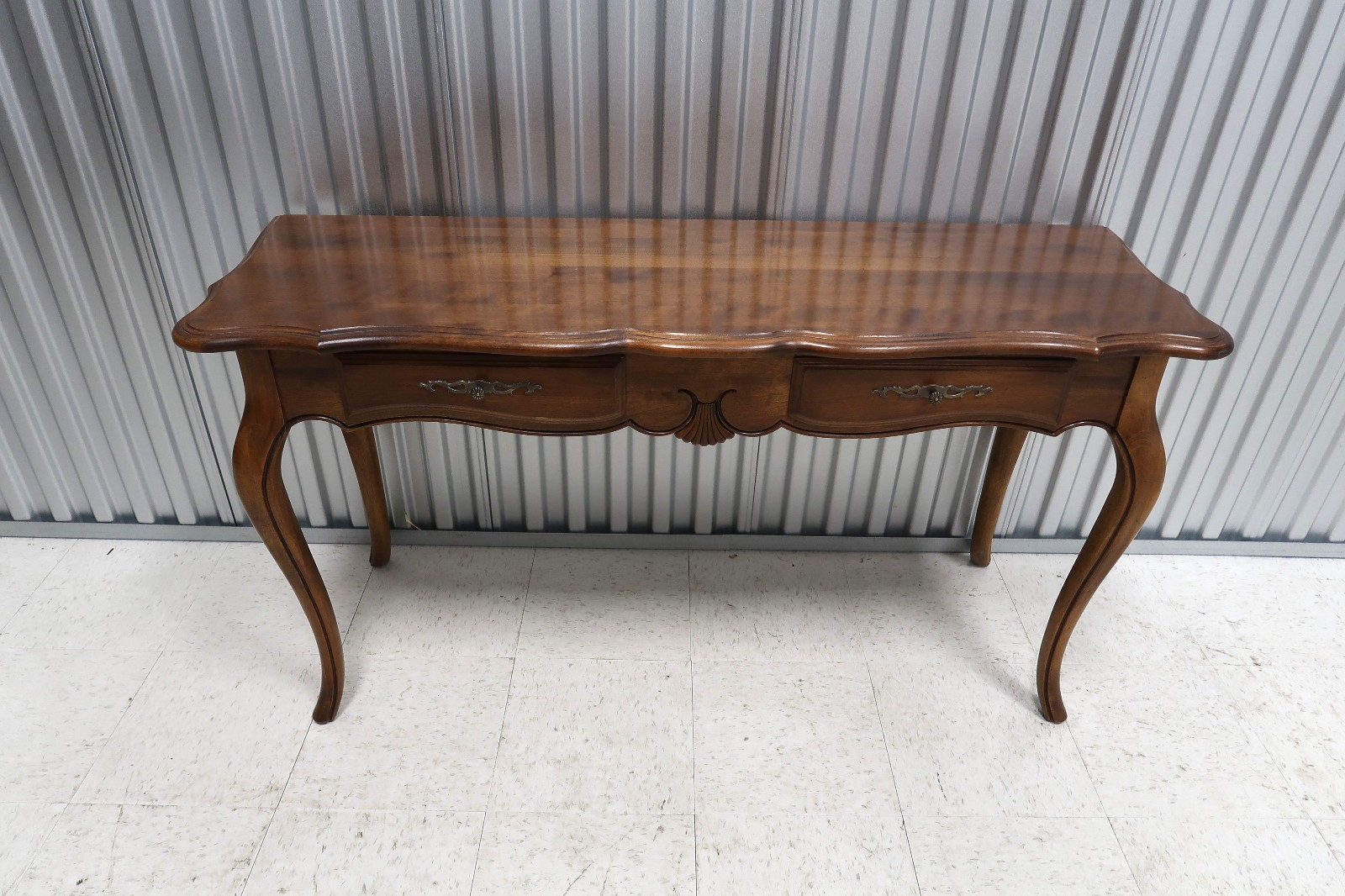 Ethan Allen Country French Collection 2 Drawer Console Table
