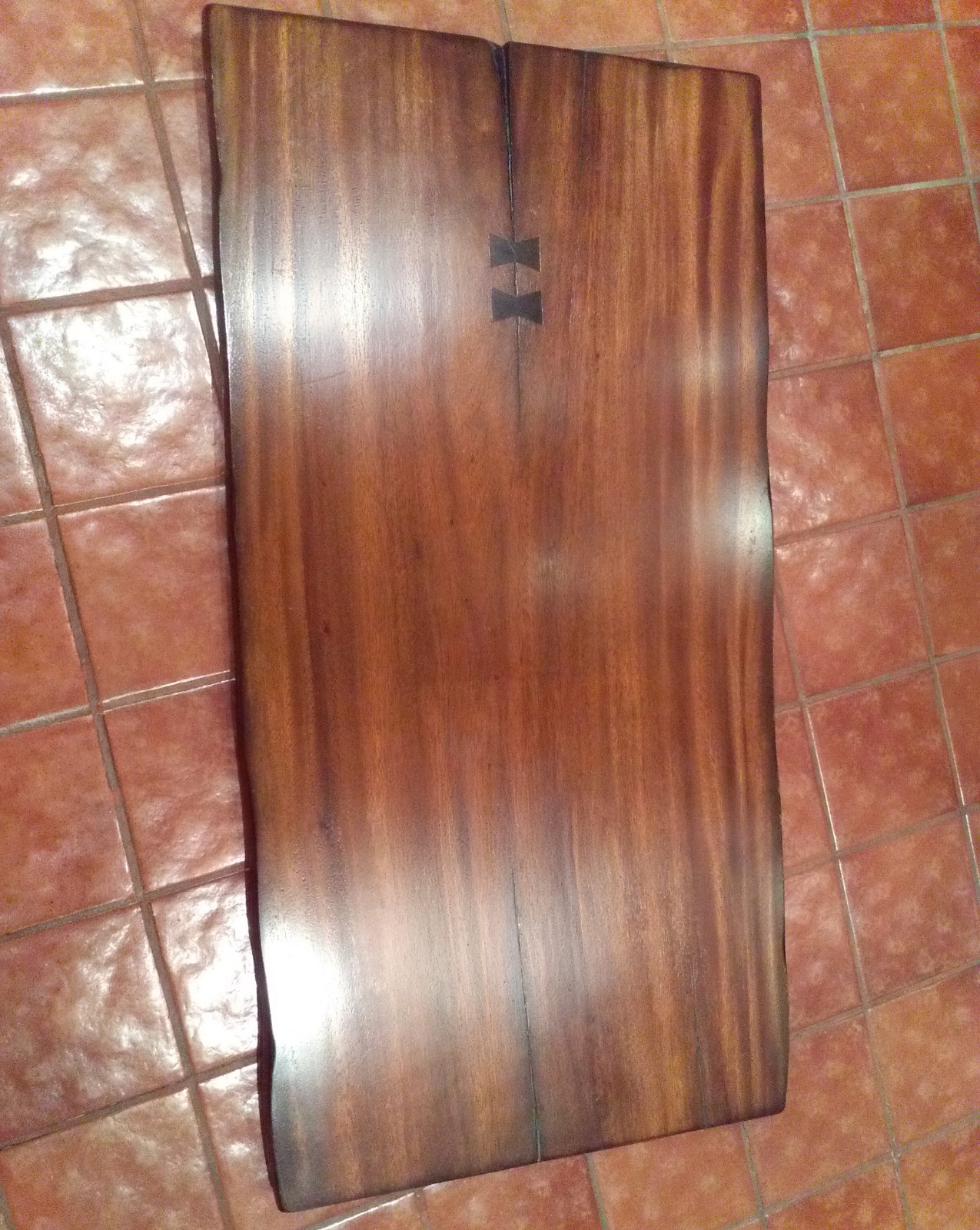 Wood Table top desktop Dark Mahogany? Made in Indonesia 25 x 50″ pick-up or ship