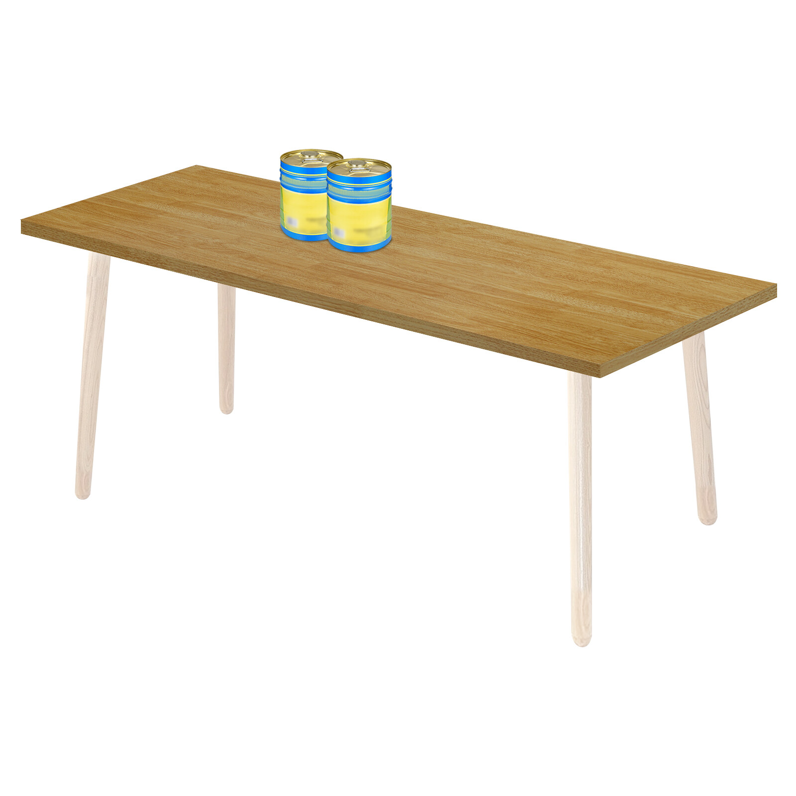 70.86*23.62*1.38in Wood Color Plywood Rectangular Adaptable CountertopTabletop