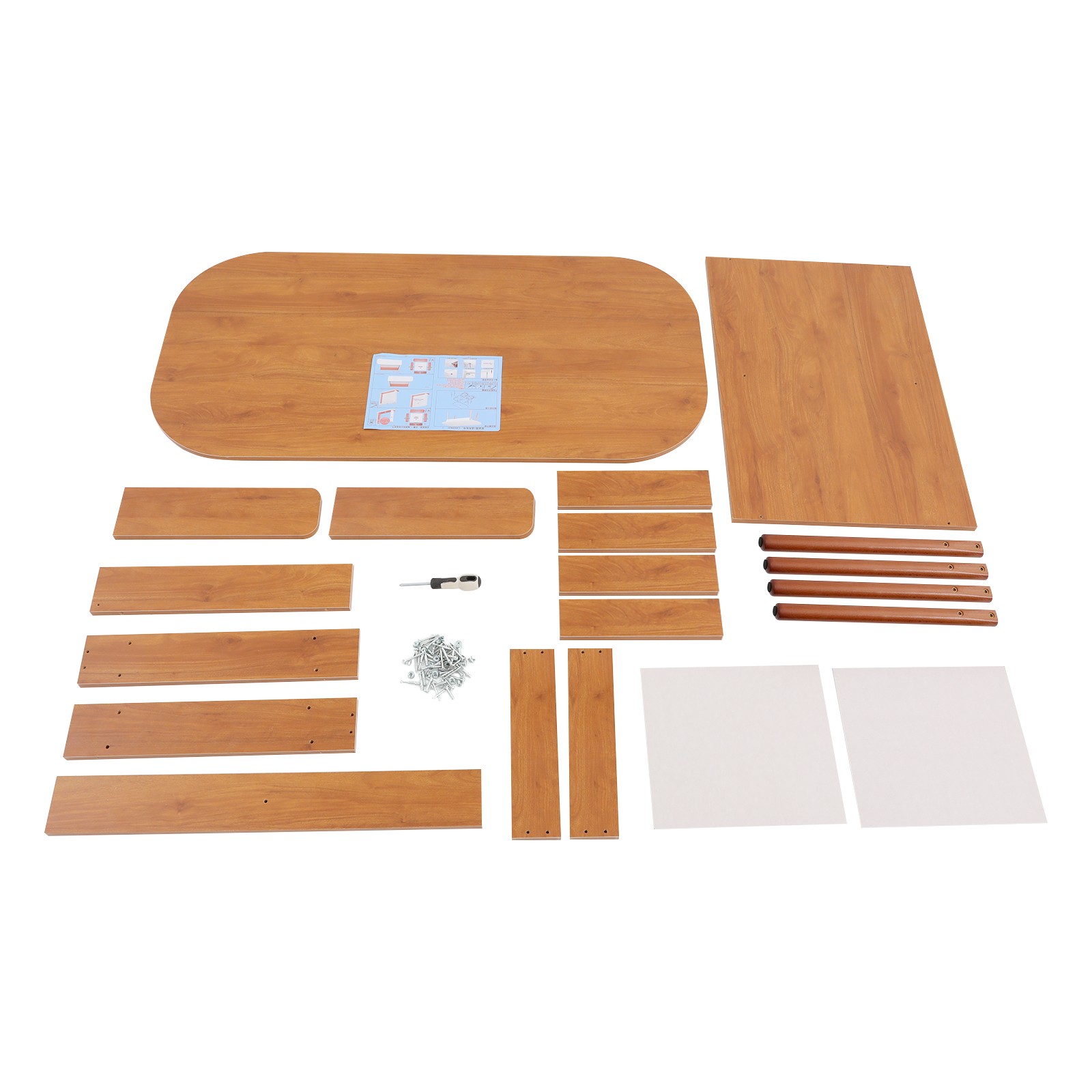 Solid Wood Coffee Table With 2 Drawers Bedroom Living Room Tea Table End Table