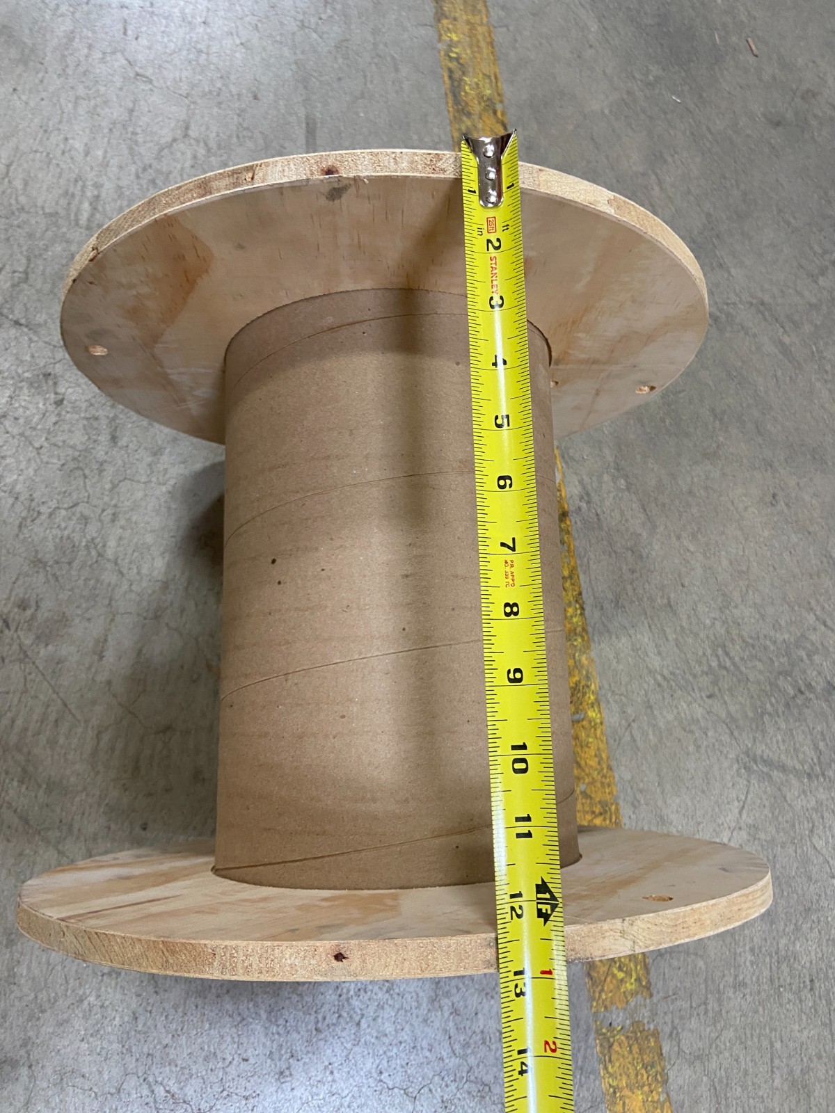 SKID OF (27) 15 3/8″ X 13 inch wood cable reeL wire spool