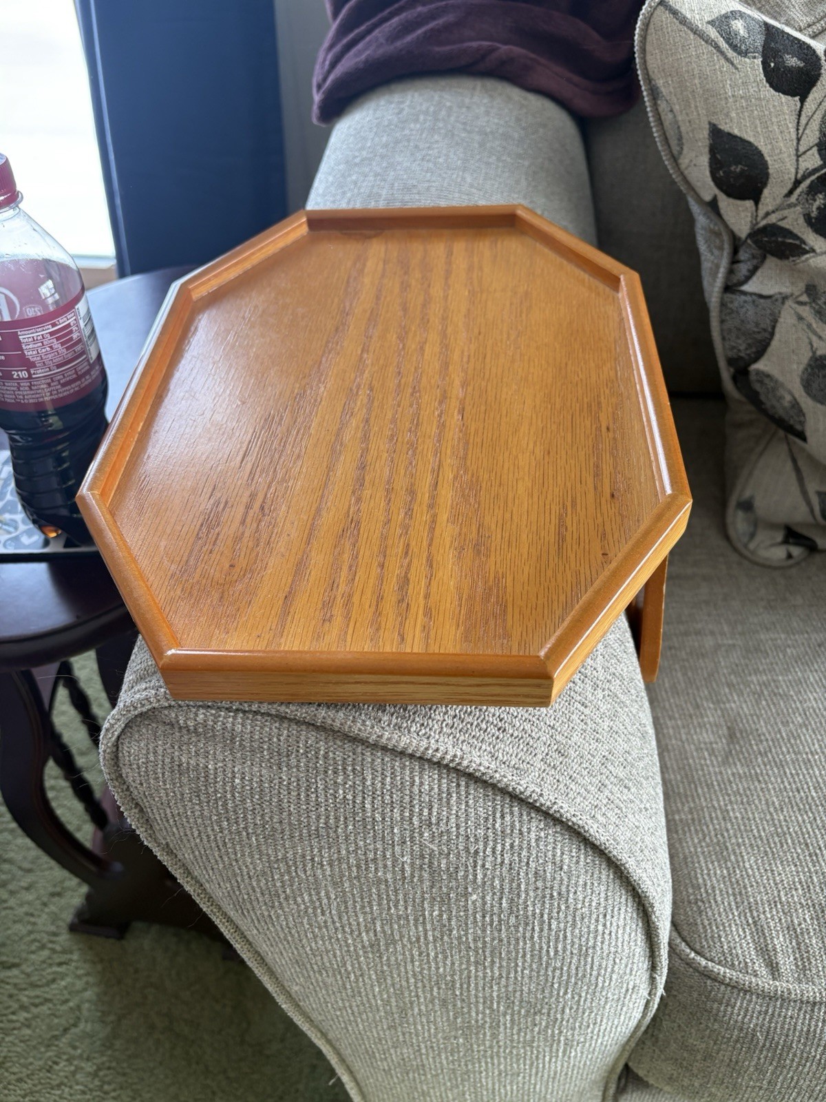 Clip On Table Top For Couch Or Armchair Brown