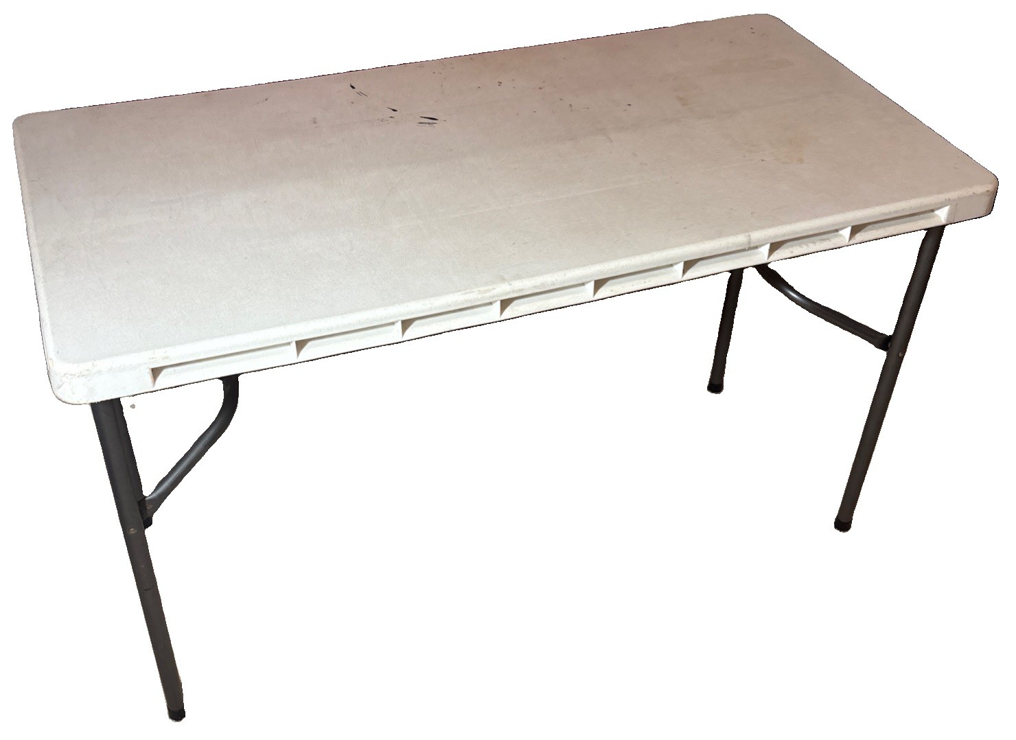 Folding Banquet Table 4’x2′ Sturdy Heavy Duty Plastic Indoor Outdoor Party