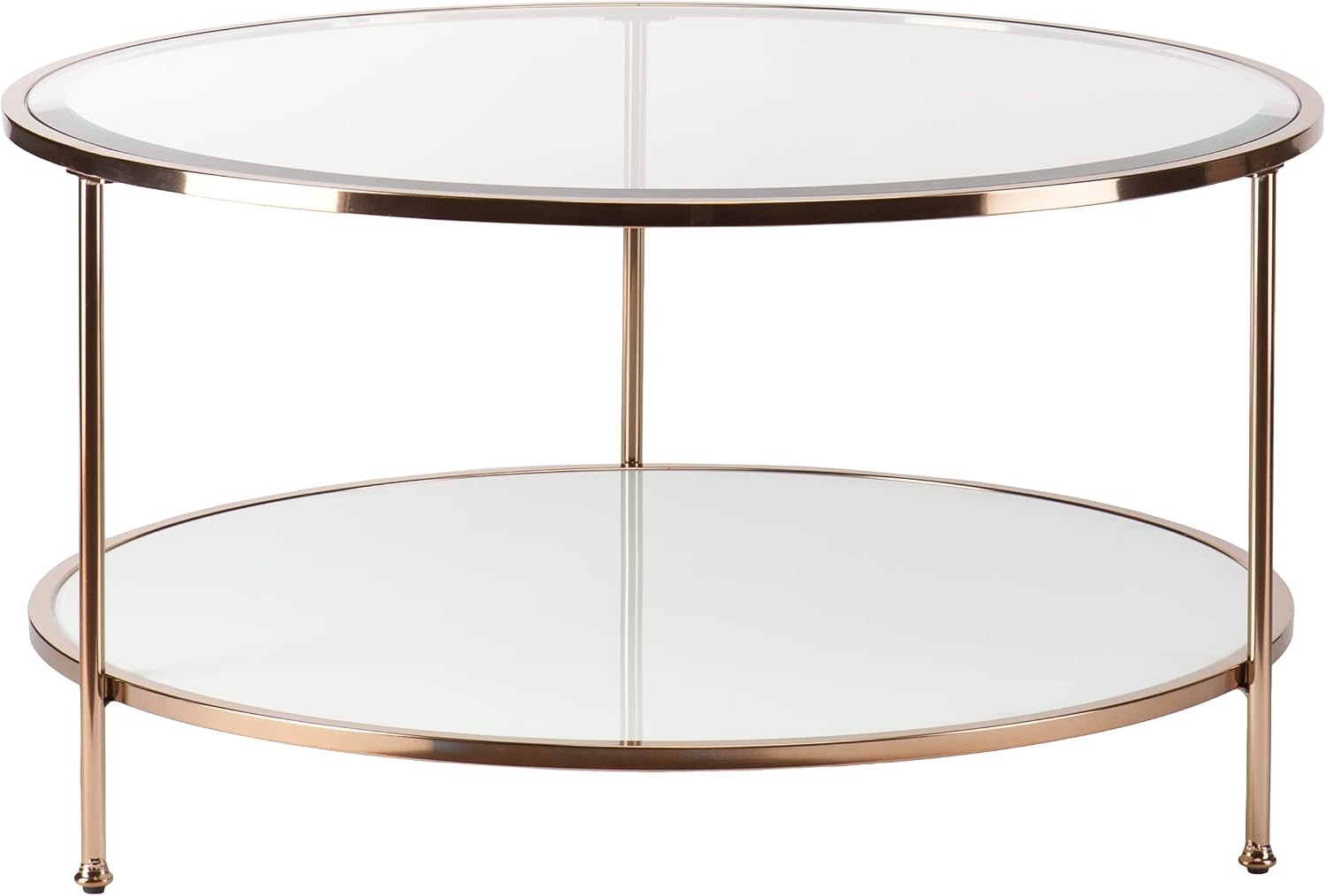 Risa Cocktail Table Gold 34 in x 34 in x 18 in