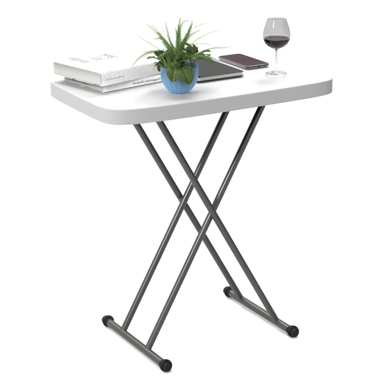 Portable Indoor Outdoor Folding Table Picnic Adjustable Height Camping Table