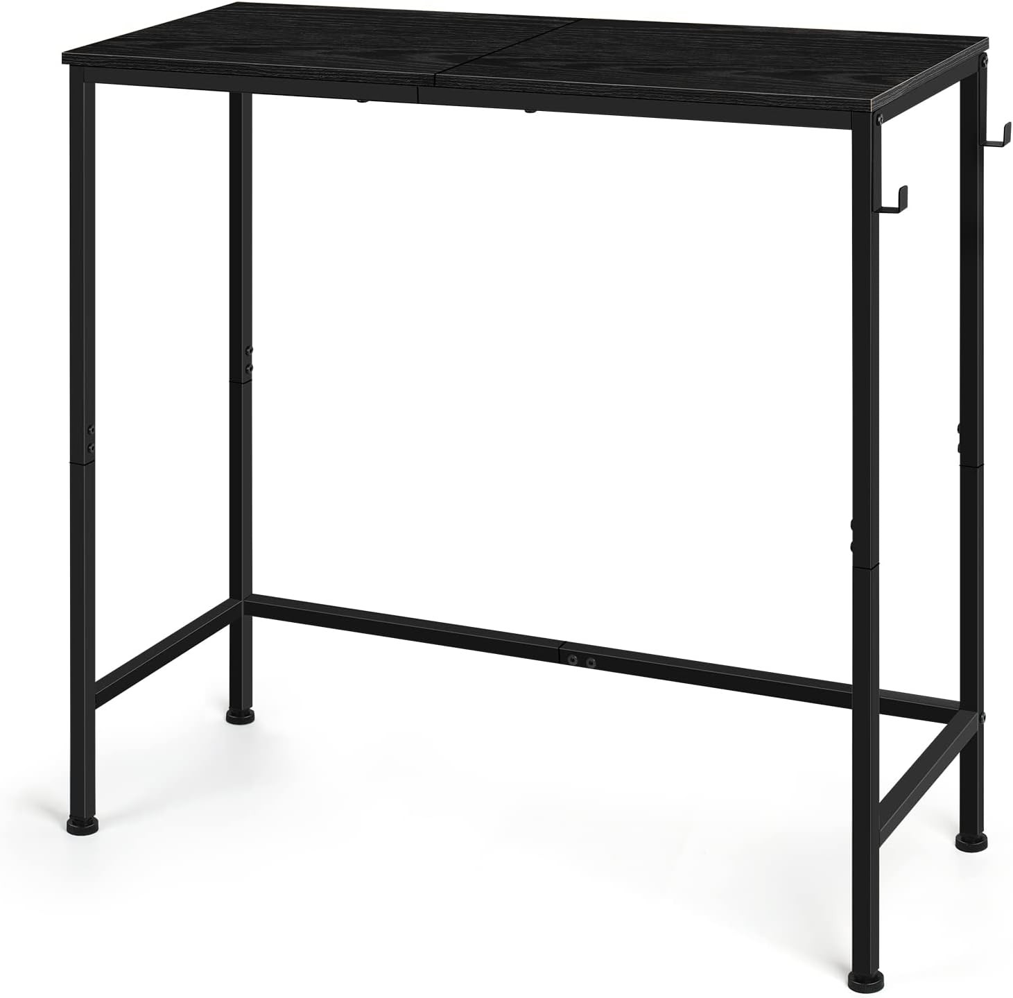 Modern Narrow Entryway Table Sofa Table with Hooks Living Room Office Bedroom