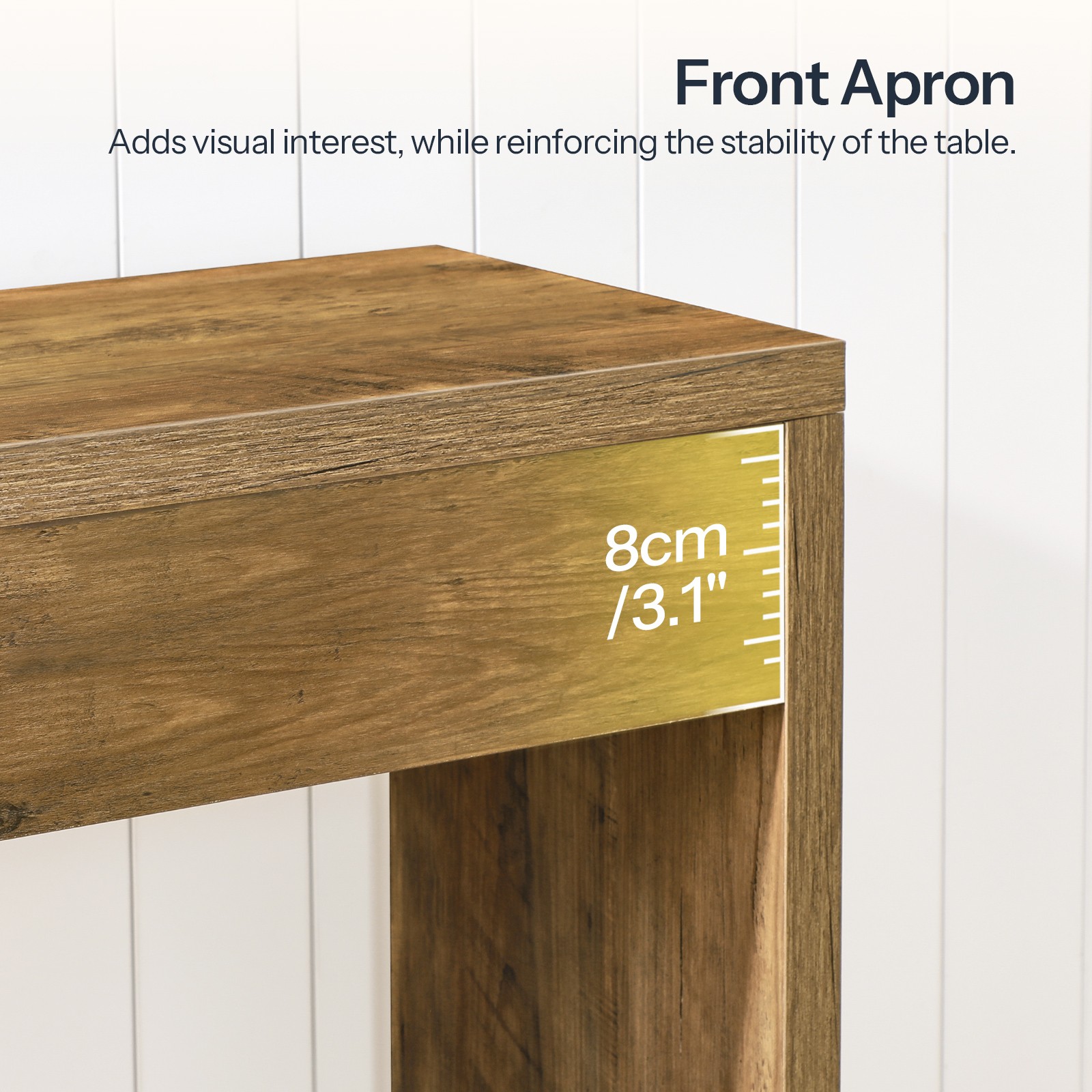 HOOBRO Console Table Farmhouse Sofa Table Behind The Couch Entryway Table