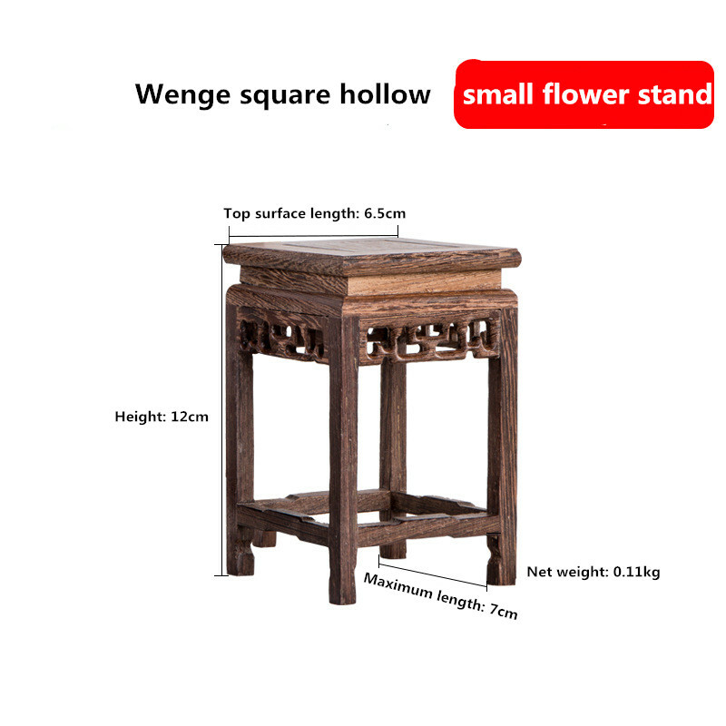 Mini Wooden Table Art Flowerpot Holder Flower Plant Stand Buddhist Altar Table