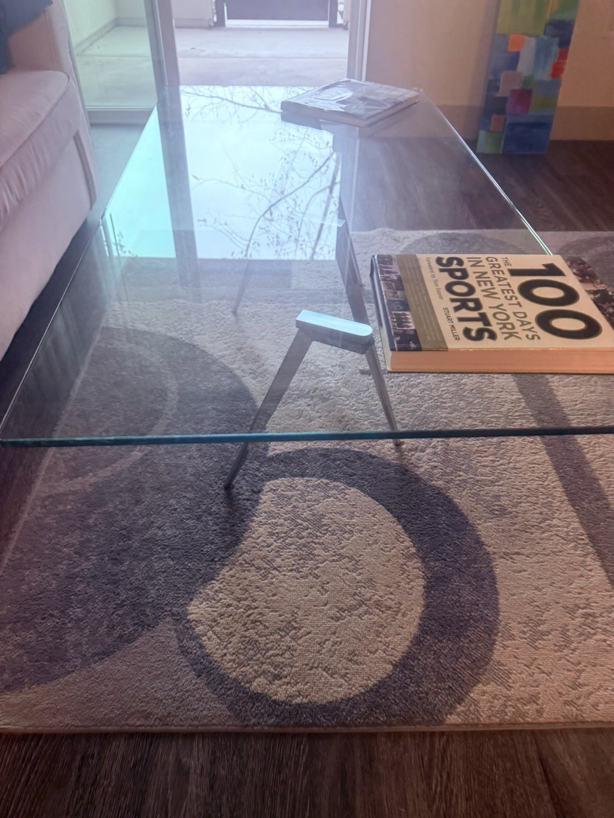 Modern Contemporary Glass Coffee Table For Family Or Living Room