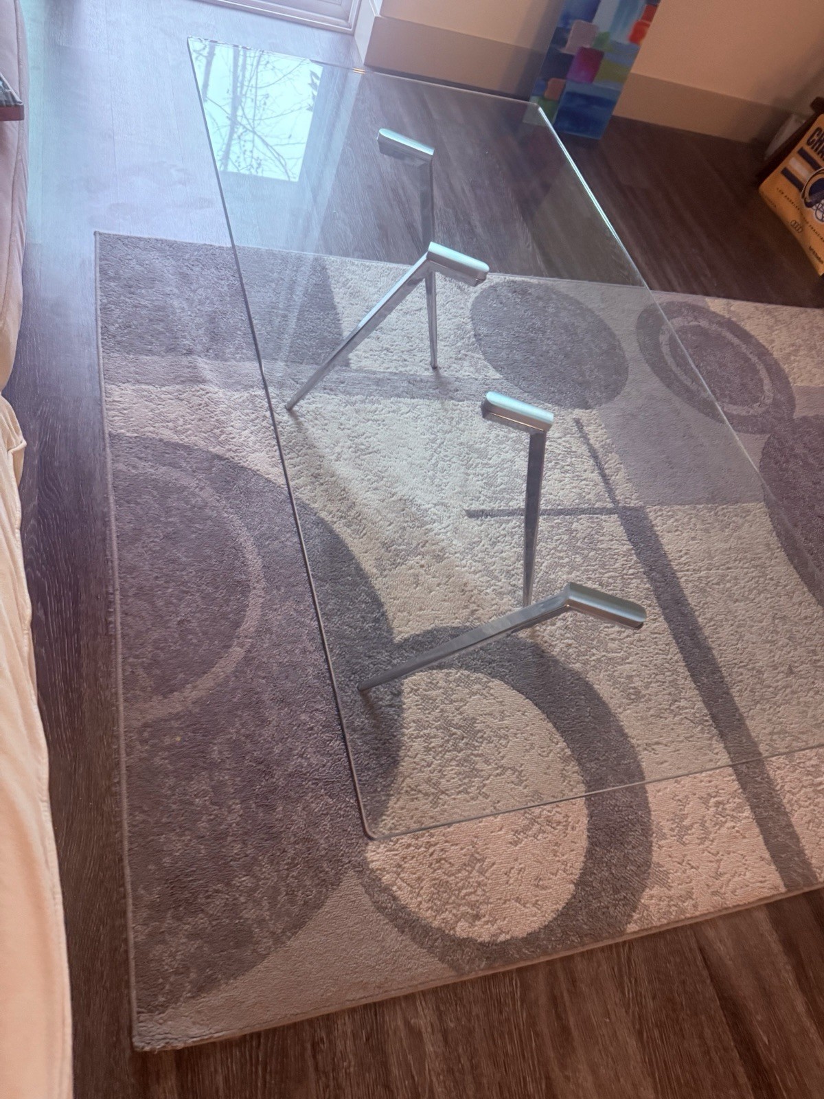 Modern Contemporary Glass Coffee Table For Family Or Living Room