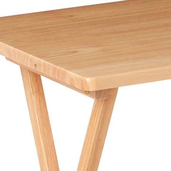 Mainstays Folding Tv Tray Table Dinner Portable Desk Natural 19 X 15 X 26 In