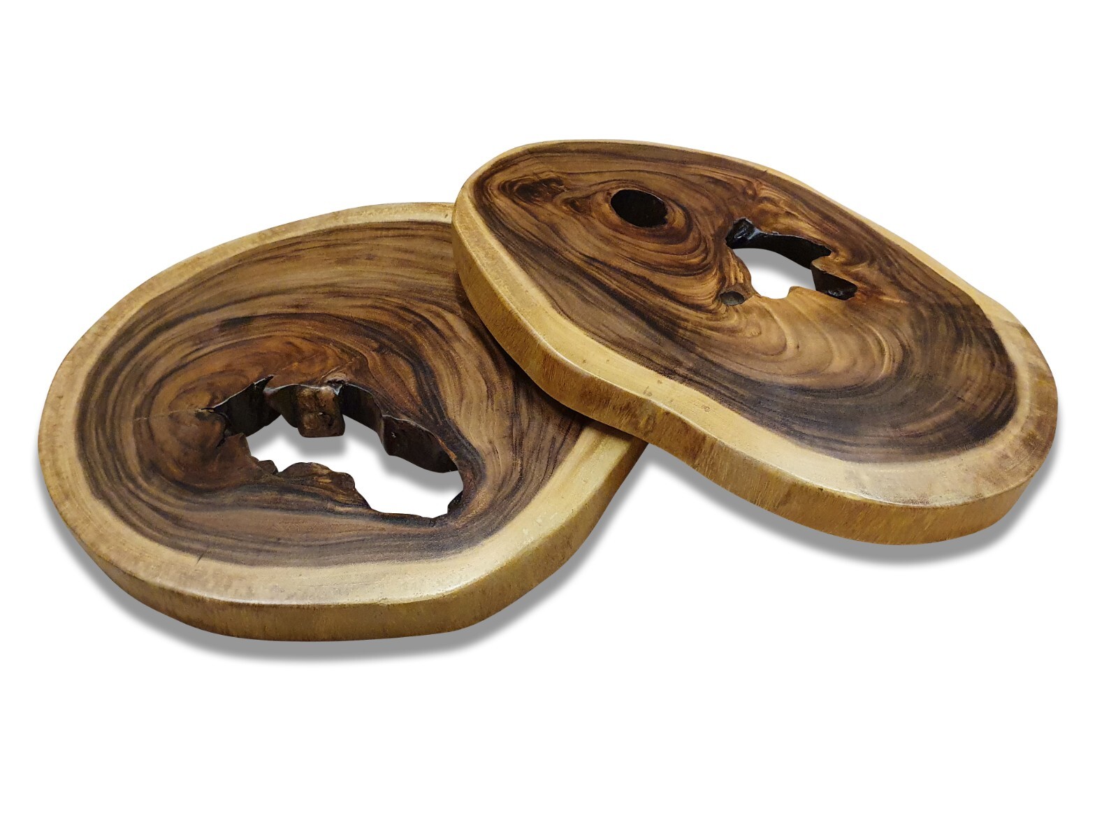 Acacia Wood Tree Disc DIY Lamp Side Table Solid Wood Plate