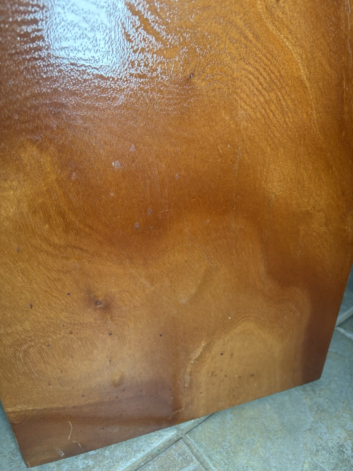 Teak Solid Wood Cube Side Table Stool Plant Stand