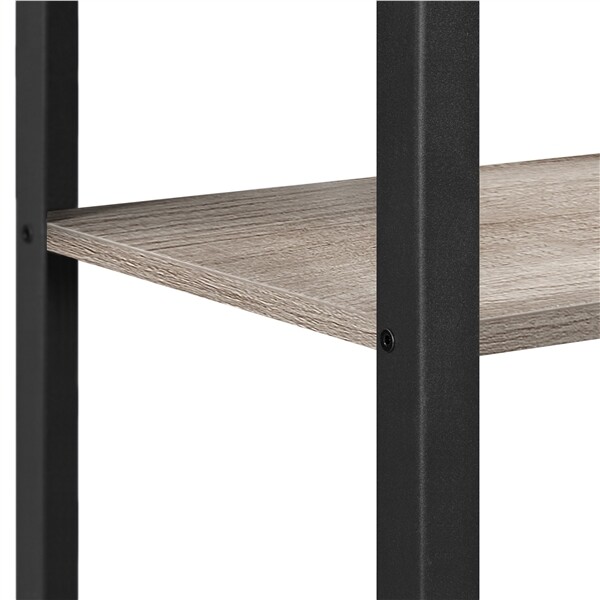 Industrial End Table Narrow Tall Telephone Table Side Table Living Room Gray