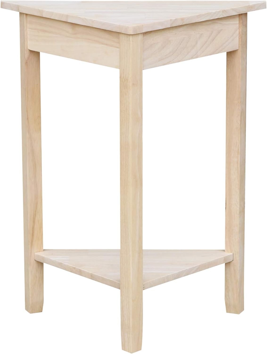 IC International Concepts Corner Accent Diy, Paint/Stain Ready, Unfinished