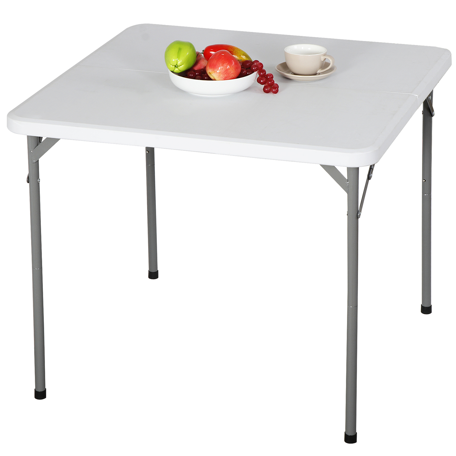 34″ Portable Fold in Half Small Card Tables with Collapsible Legs for Adults