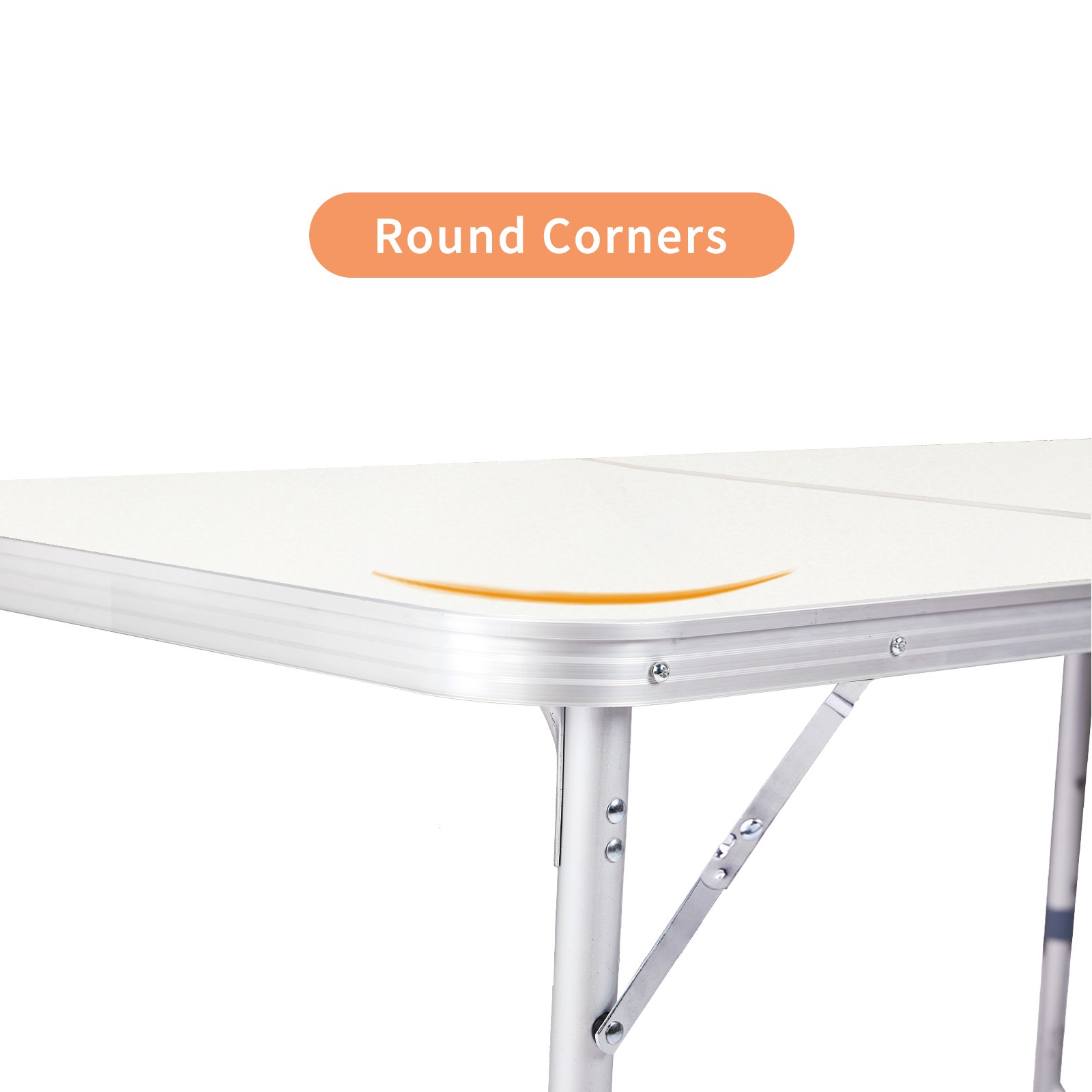 120 x 60 x 70 4Ft Portable Multipurpose Folding Table White